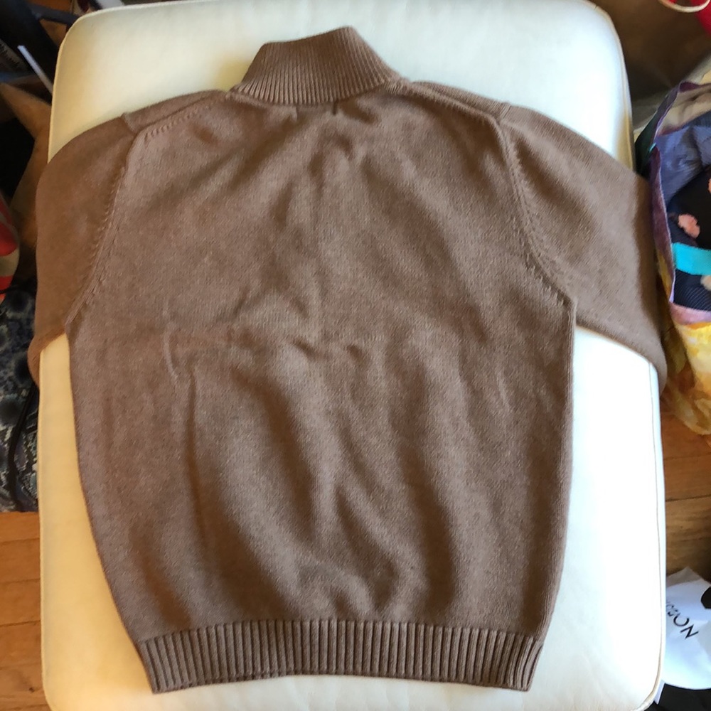 Men’s L.L. Bean brown zip Henley sweater - Picture 7 of 7